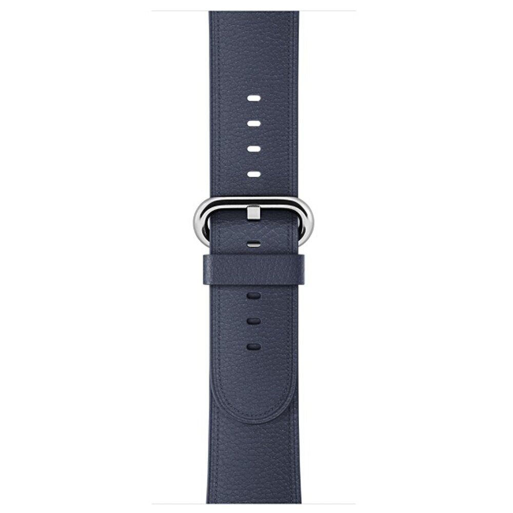 Classic lederen bandje - Midnight blue - Geschikt voor Apple Watch 38mm / 40mm / 41mm / 42mm