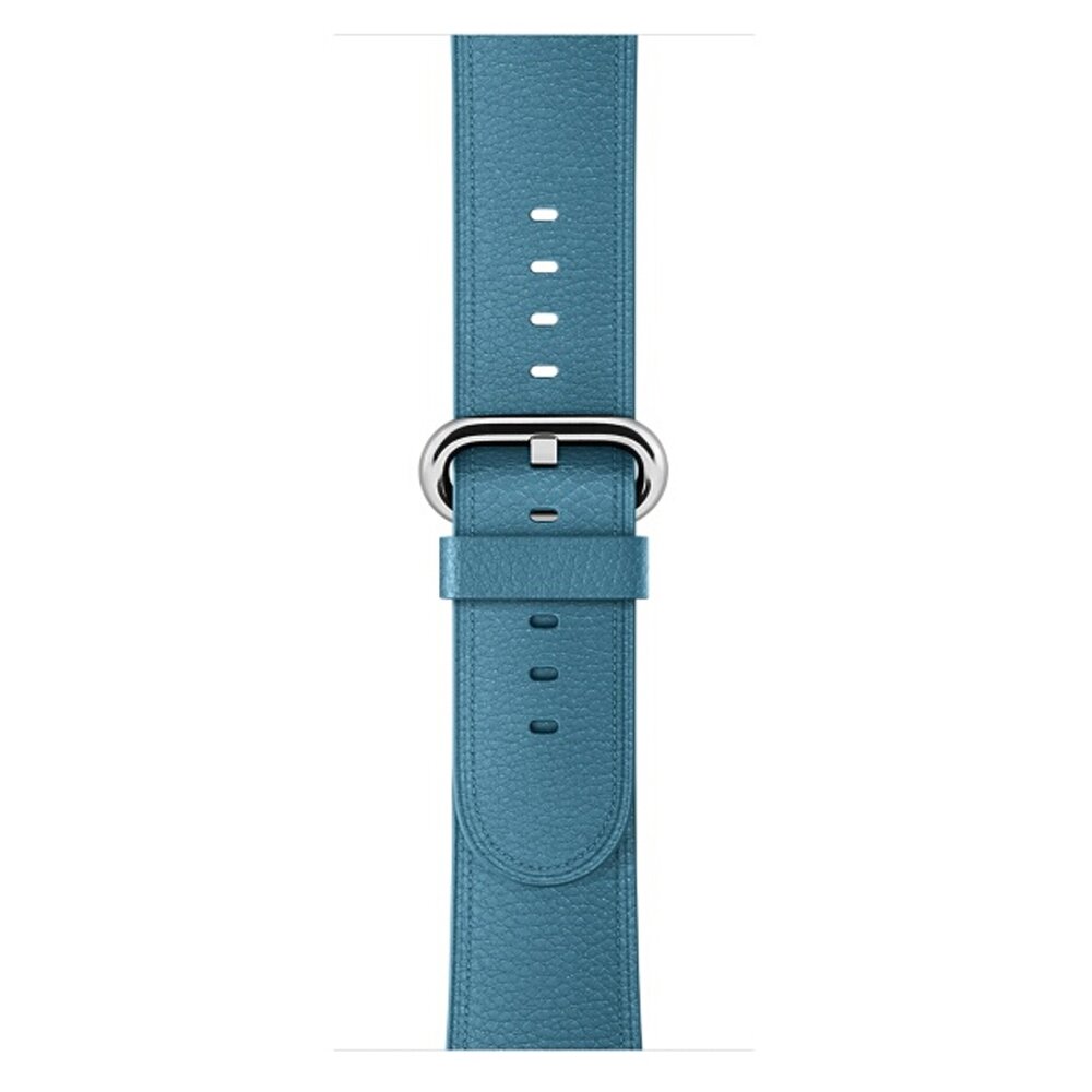 Classic lederen bandje - Blauw - Geschikt voor Apple Watch 38mm / 40mm / 41mm / 42mm