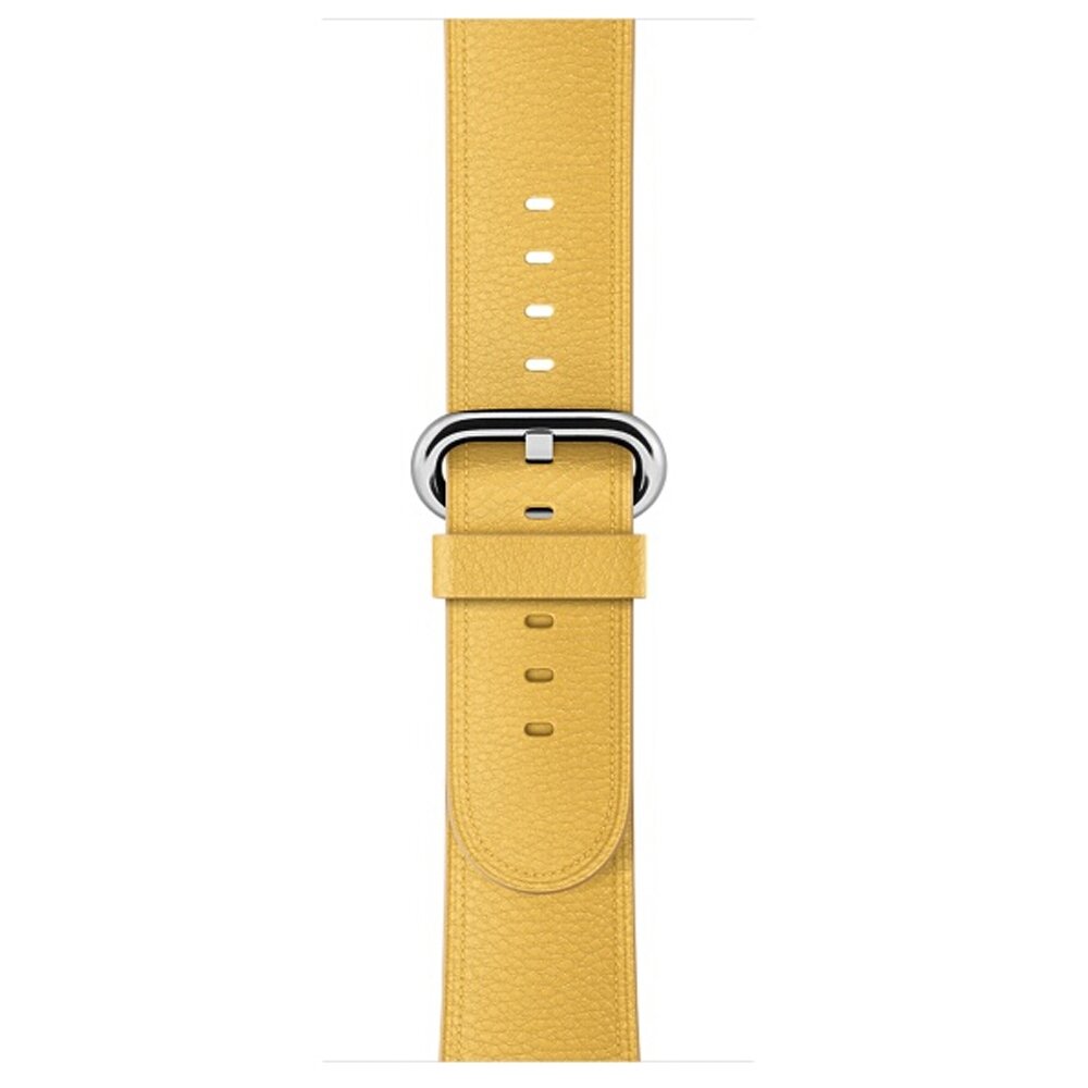 Classic lederen bandje - Geel - Geschikt voor Apple Watch 44mm / 45mm&nbsp;/ 46mm / 49mm