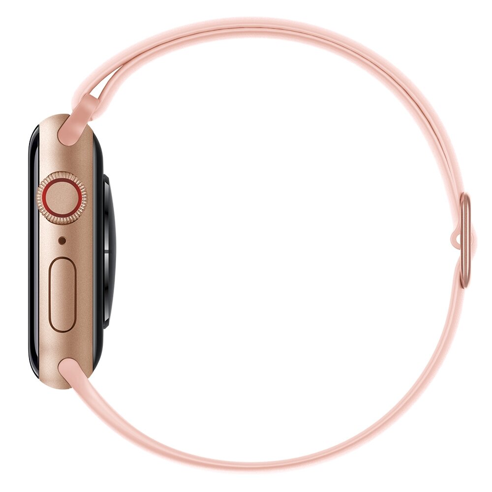 Elastische Solo Loop bandje - Roze - Geschikt voor Apple Watch 44mm / 45mm&nbsp;/ 46mm / 49mm