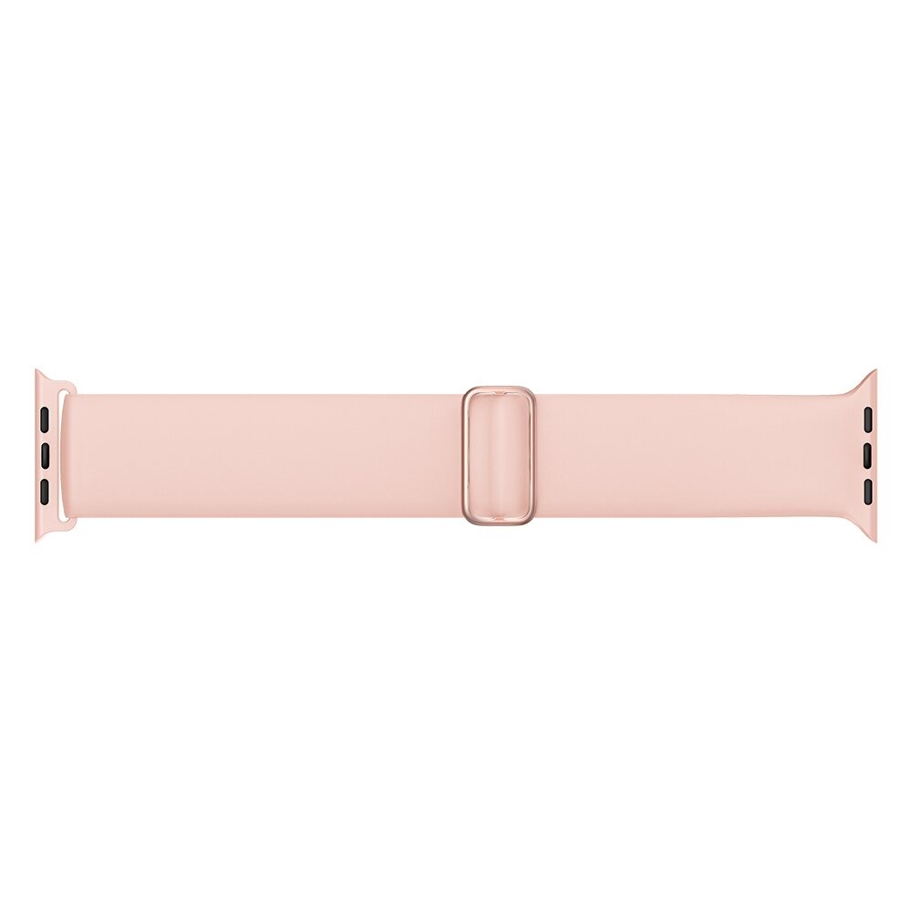 Elastische Solo Loop bandje - Roze - Geschikt voor Apple Watch 44mm / 45mm&nbsp;/ 46mm / 49mm