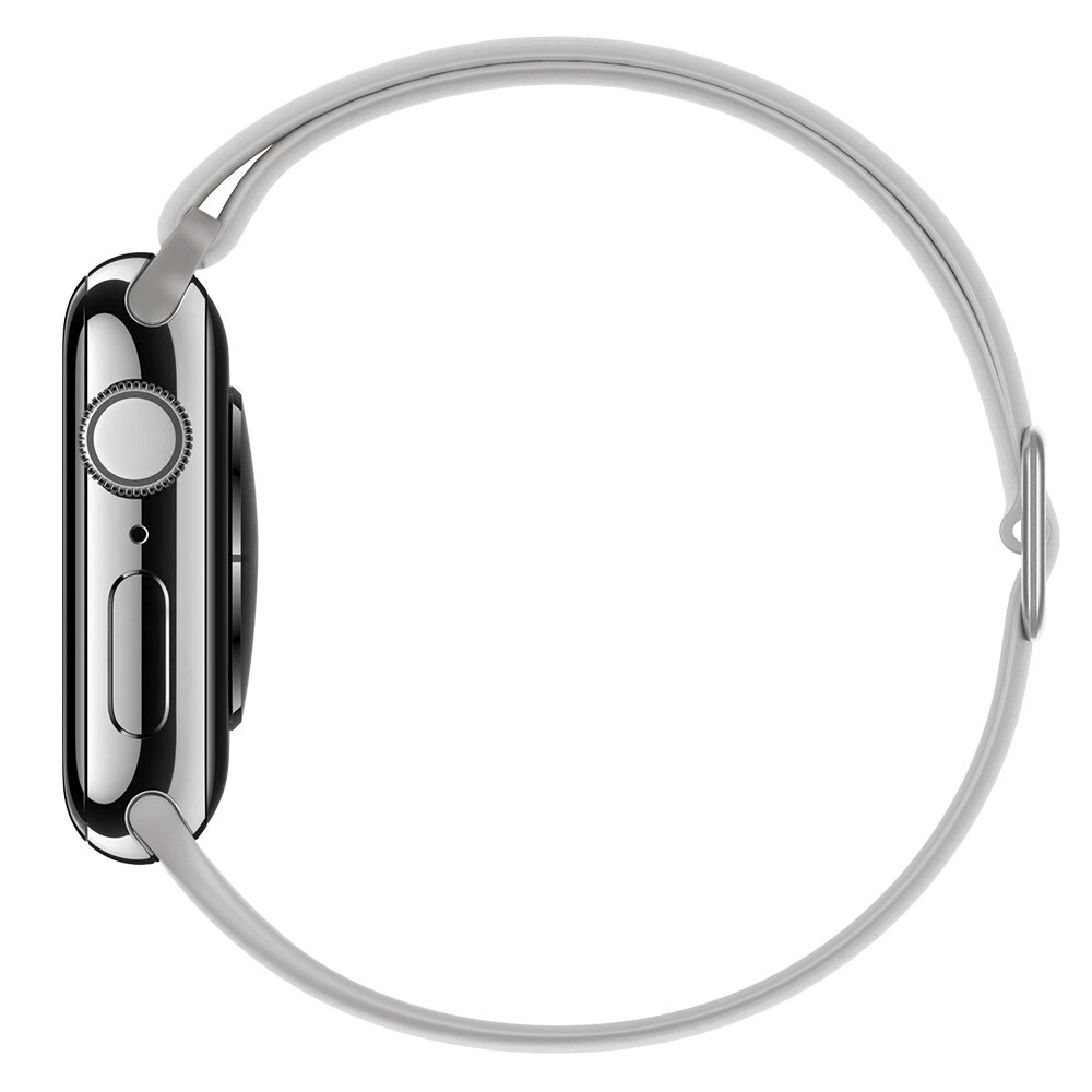 Elastische Solo Loop bandje - Grijs - Geschikt voor Apple Watch 44mm / 45mm&nbsp;/ 46mm / 49mm