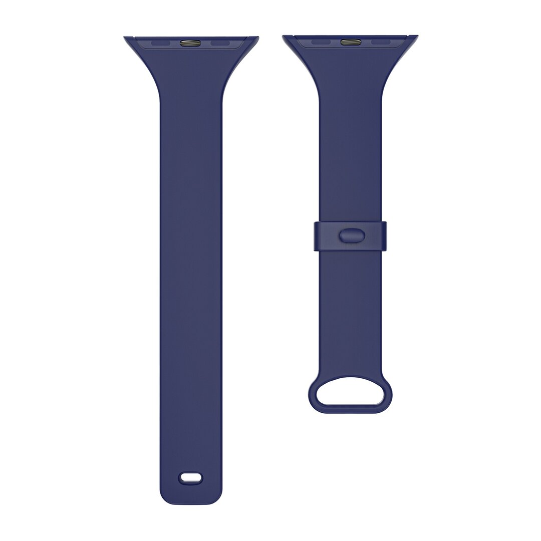 TPU Slim Fit bandje - Donkerblauw - Geschikt voor Apple Watch 38mm / 40mm / 41mm / 42mm