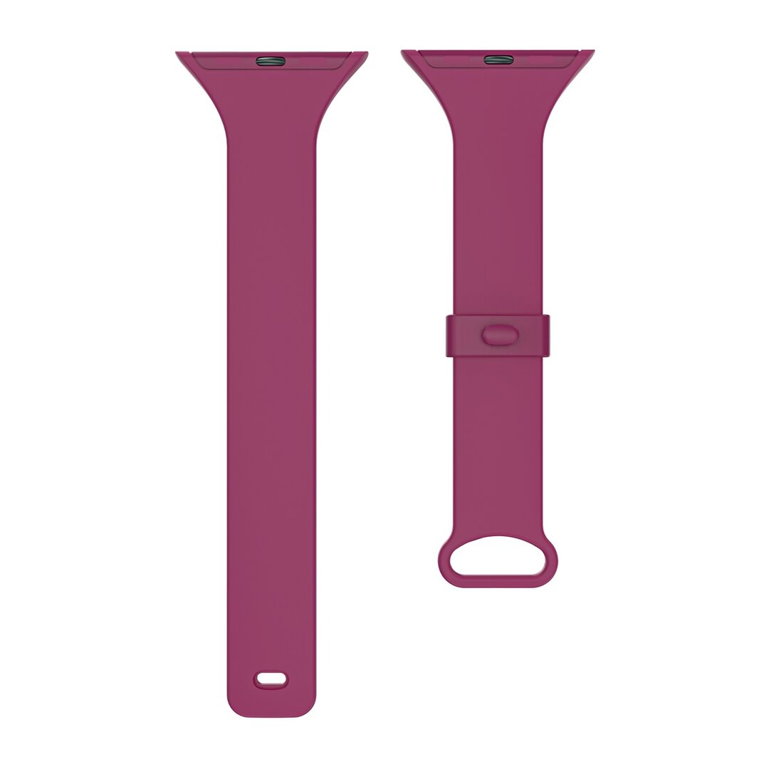 TPU Slim Fit bandje - Wijnrood - Geschikt voor Apple Watch 38mm / 40mm / 41mm / 42mm