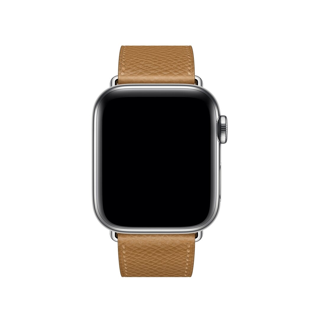 Lederen bandje - Licht Bruin - Geschikt voor Apple Watch 38mm / 40mm / 41mm / 42mm