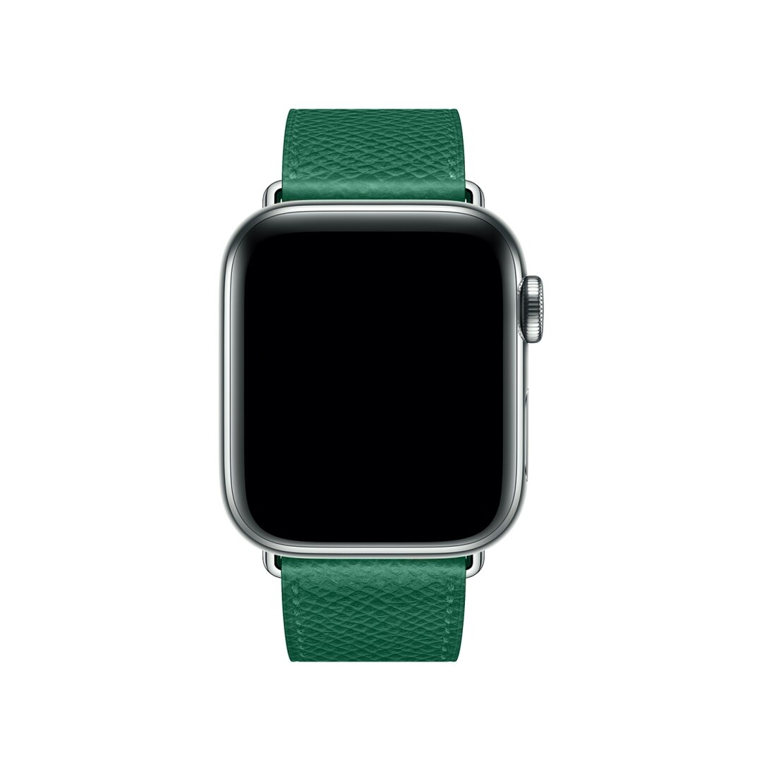 Lederen bandje - Groen - Geschikt voor Apple Watch 38mm / 40mm / 41mm / 42mm