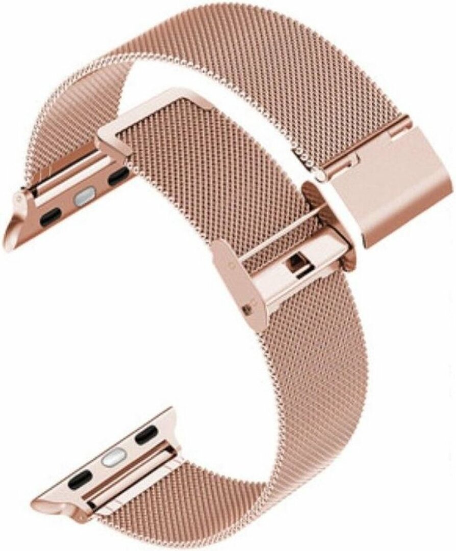 Milanese Loop bandje - Champagne goud - Geschikt voor Apple Watch 38mm / 40mm / 41mm / 42mm