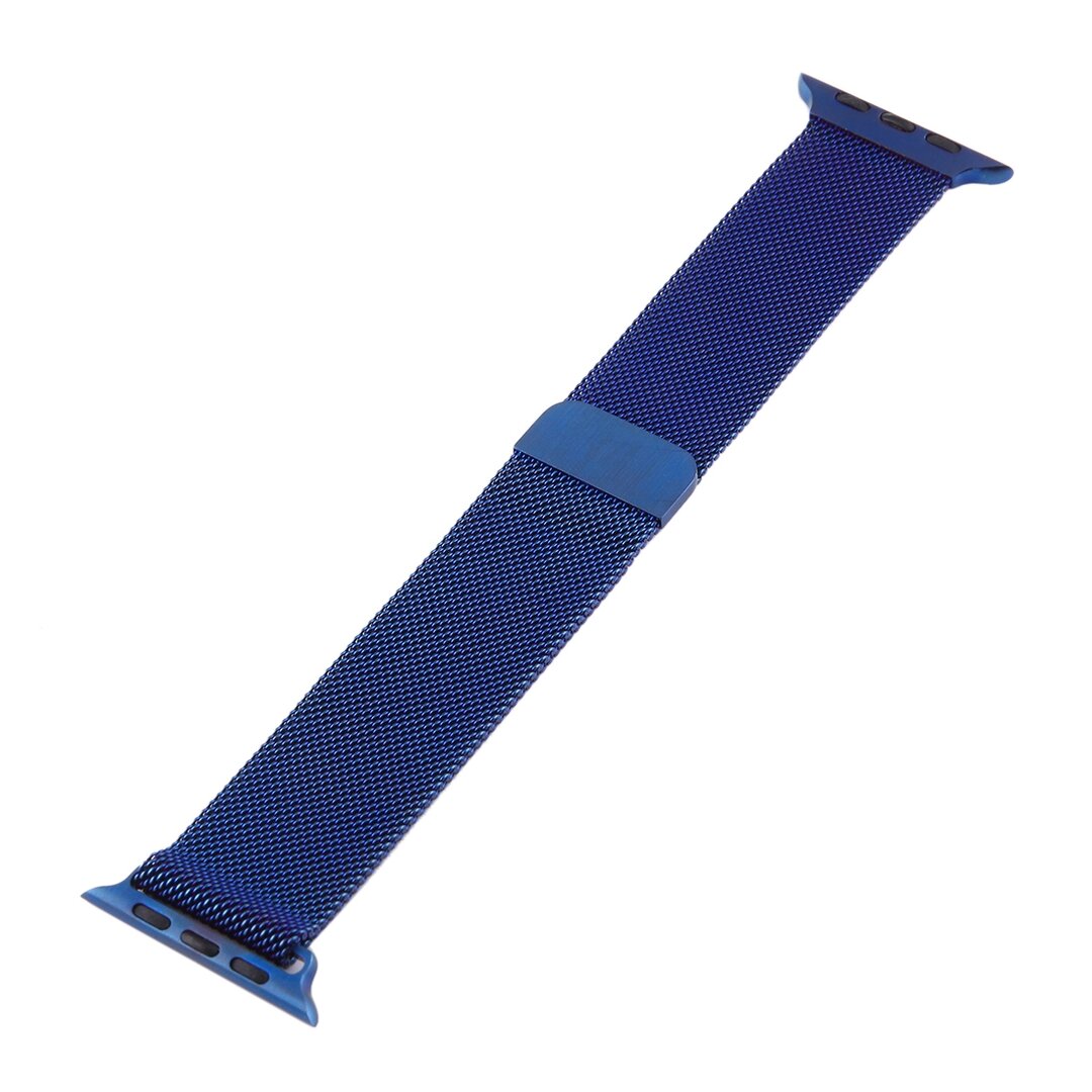 Milanese RVS bandje - Blauw - Geschikt voor Apple Watch bandje 38mm / 40mm / 41mm / 42mm