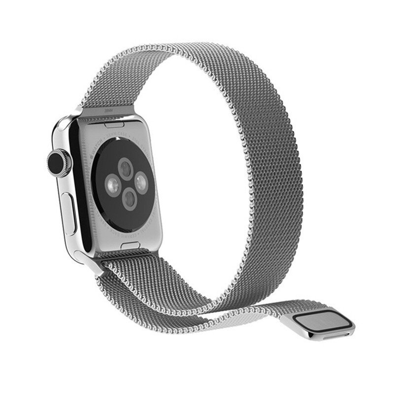 Milanese RVS bandje - Zilver - Geschikt voor Apple Watch 44mm / 45mm&nbsp;/ 46mm / 49mm