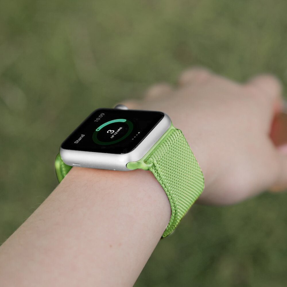 Milanese RVS bandje - Groen - Geschikt voor Apple Watch 44mm / 45mm&nbsp;/ 46mm / 49mm