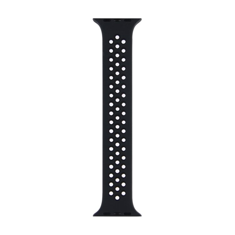 Solo Loop Sportbandje - Maat: S - Zwart - Geschikt voor Apple Watch 38mm / 40mm / 41mm / 42mm