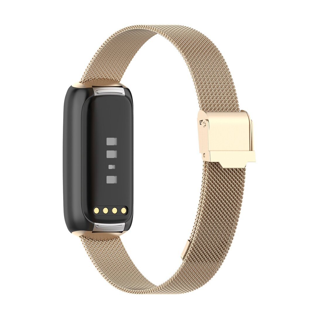 Fitbit Luxe - Milanese bandje met klemsluiting - Vintage goud