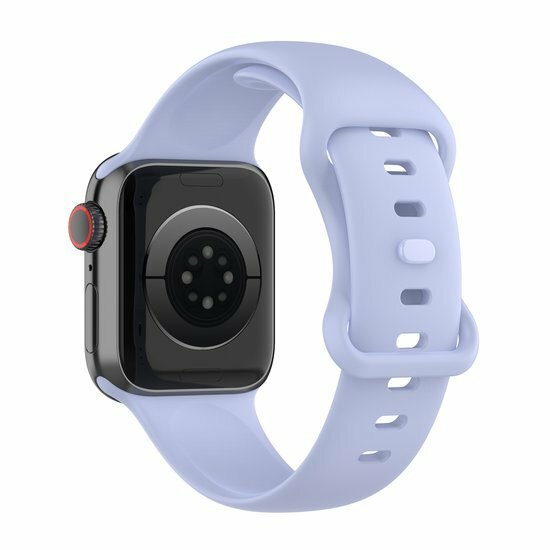 Siliconen sportbandje - Licht paars - Maat: M/L - Geschikt voor Apple Watch 44mm / 45mm&nbsp;/ 46mm / 49mm