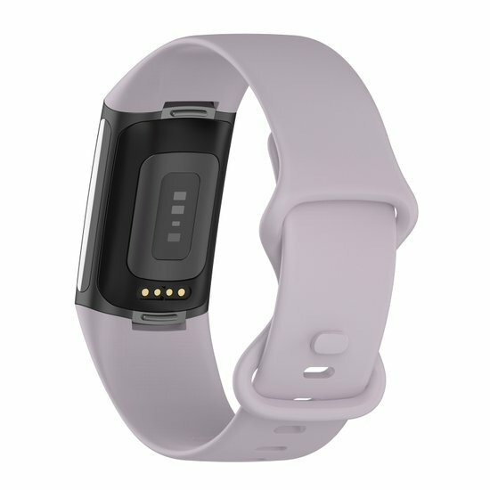 FitBit Charge 5 &amp; 6 Sportbandje met dubbele lus - Lavendel - Maat: S