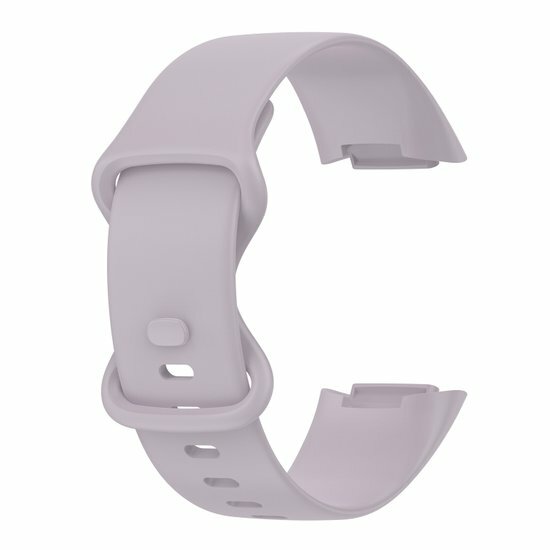 FitBit Charge 5 &amp; 6 Sportbandje met dubbele lus - Lavendel - Maat: L