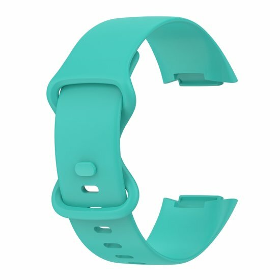 FitBit Charge 5 &amp; 6 Sportbandje met dubbele lus - Mint groen - Maat: L