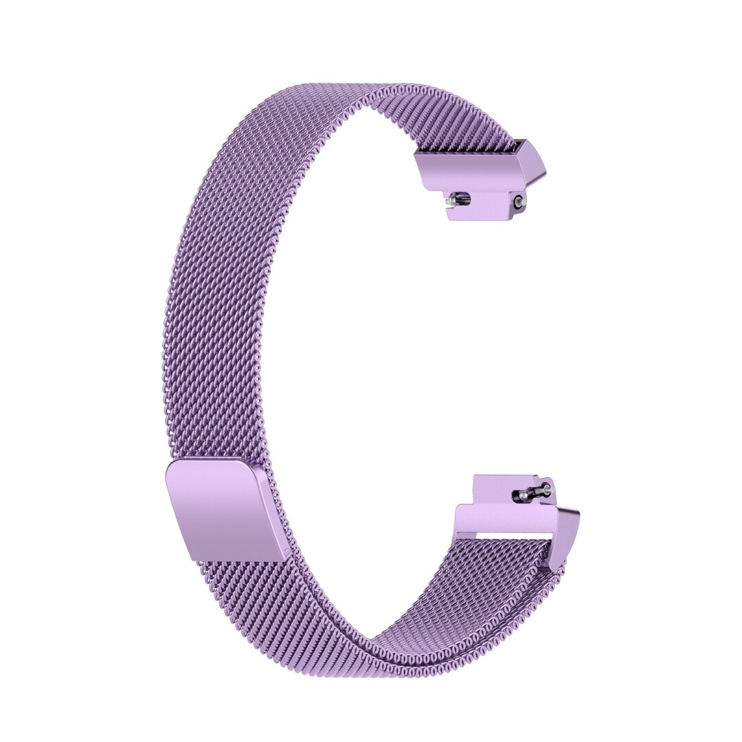 Fitbit Inspire 2 &amp; Ace 3 Milanese bandje - Maat: Small  - Lila