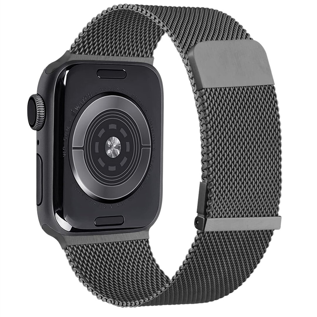 Milanese band - Space Grey - Extra sterke magneet - Geschikt voor Apple Watch 38mm / 40mm / 41mm / 42mm