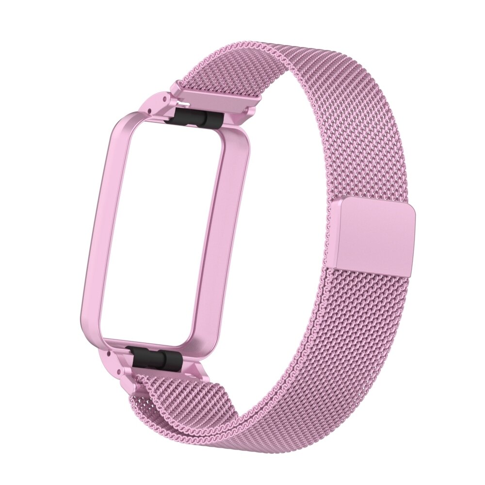 Milanese loop bandje met case - Lila - Xiaomi Smart Band 7 Pro