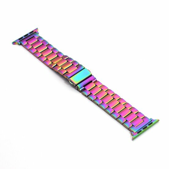 Stalen schakelband - Multicolor - Geschikt voor Apple watch 38mm / 40mm / 41mm / 42mm