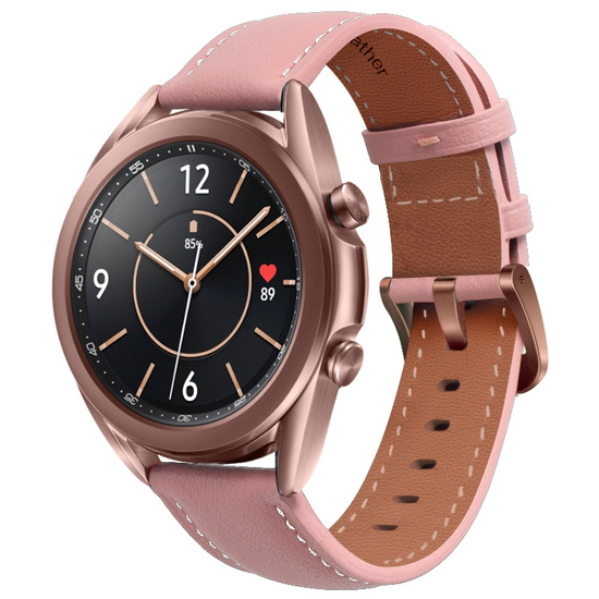Premium Leather bandje - Oudroze - Huawei Watch GT 2 &amp; GT 3 - 42mm