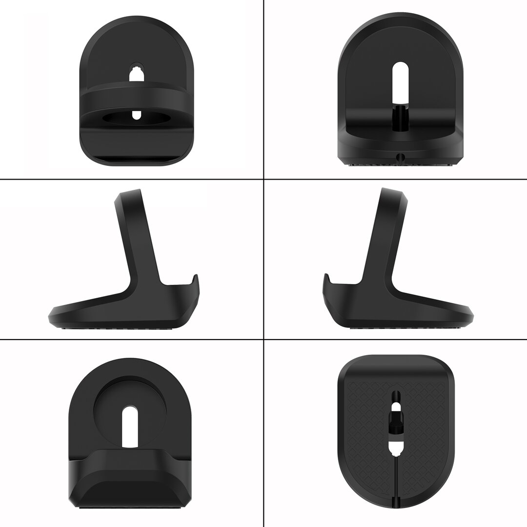 Apple Watch houder voor opladen - Siliconen - Zwart - Geschikt voor Apple watch