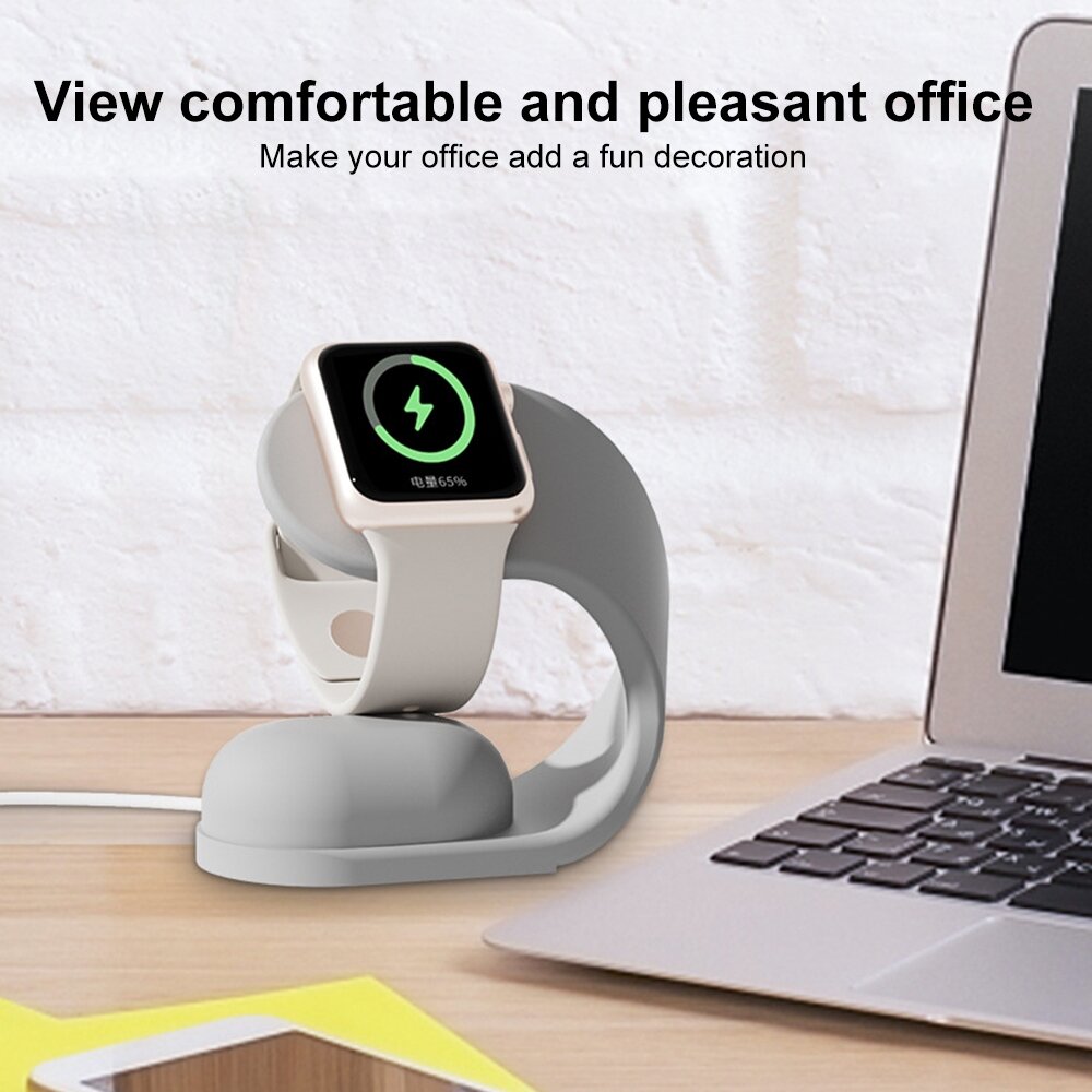 Apple Watch houder - Siliconen - Wit - Geschikt voor Apple watch