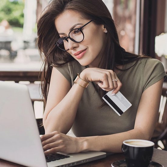 Magnetische stalen band - Zeer sterke magneet - Ros&eacute; goud - Geschikt voor Apple Watch 38mm / 40mm / 41mm / 42mm