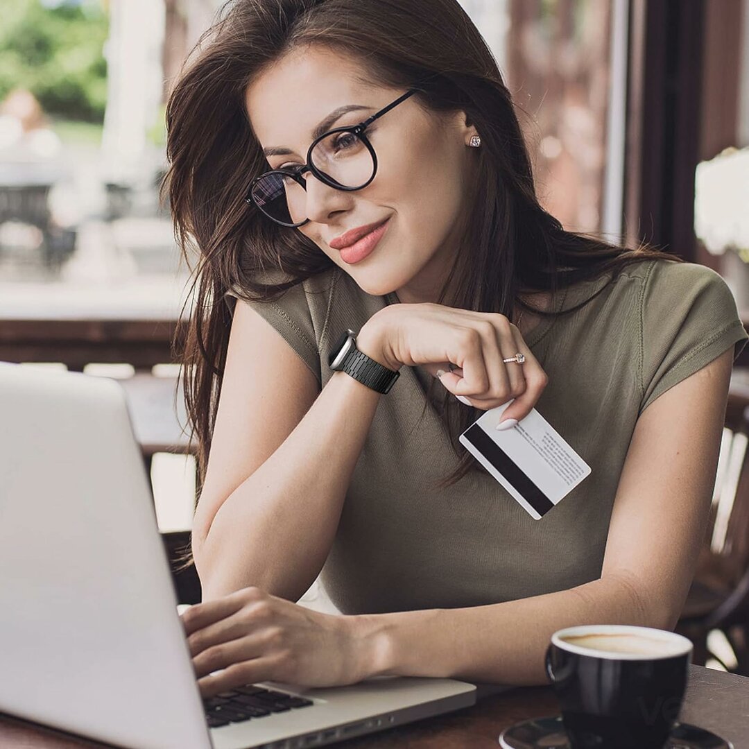 Magnetische stalen band - Zeer sterke magneet - Zwart - Geschikt voor Apple Watch 38mm / 40mm / 41mm / 42mm