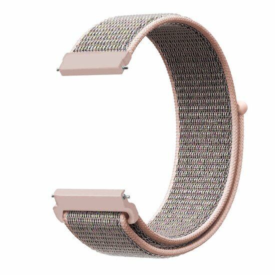 Sport Loop nylon bandje - Zand roze - Samsung Galaxy watch 7 / Galaxy Watch FE - 40mm &amp; 44mm