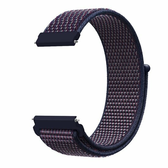 Sport Loop nylon bandje - Navy / donkerpaars gem&ecirc;leerd - Samsung Galaxy watch 7 / Galaxy Watch FE - 40mm &amp; 44mm