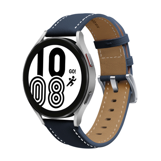 Premium Leather bandje - Donkerblauw - Samsung Galaxy watch 7 / Galaxy Watch FE - 40mm &amp; 44mm
