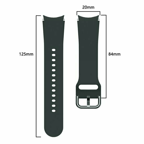 Samsung Galaxy watch 7 / Galaxy Watch FE - 40mm &amp; 44mm - Classic sportbandje - Donkergroen