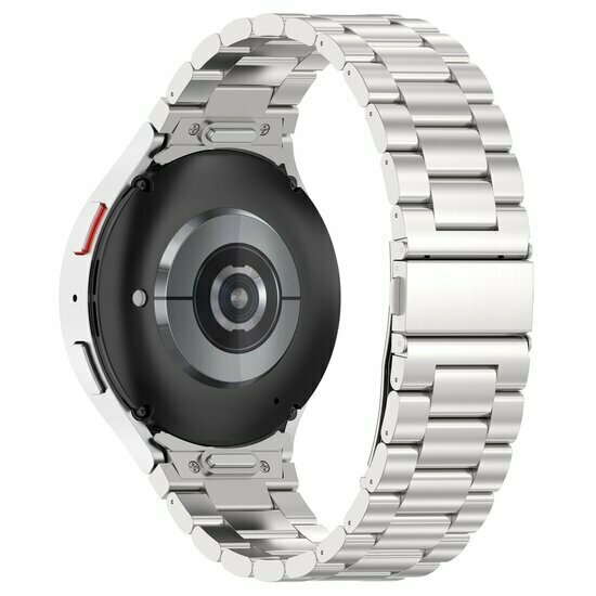 Stalen band met aansluitknop  - Zilver - Samsung Galaxy watch 7 / Galaxy Watch FE - 40mm &amp; 44mm