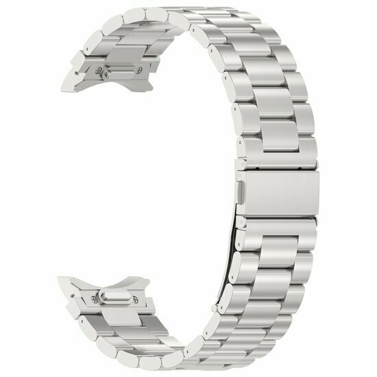 Stalen band met aansluitknop  - Zilver - Samsung Galaxy watch 7 / Galaxy Watch FE - 40mm &amp; 44mm