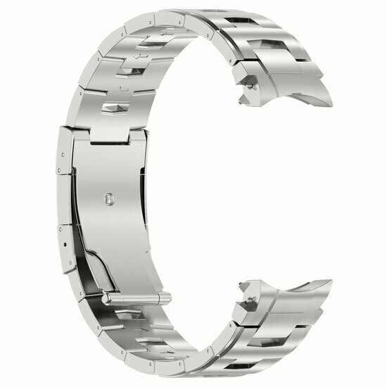 Titanium band met aansluitknop - Zilver - Samsung Galaxy watch 7 / Galaxy Watch FE - 40mm &amp; 44mm