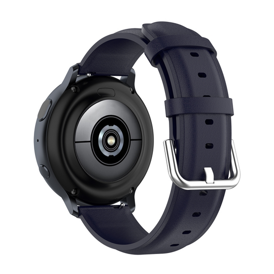 Classic leren bandje - Donkerblauw - Samsung Galaxy watch 7 / Galaxy Watch FE - 40mm &amp; 44mm