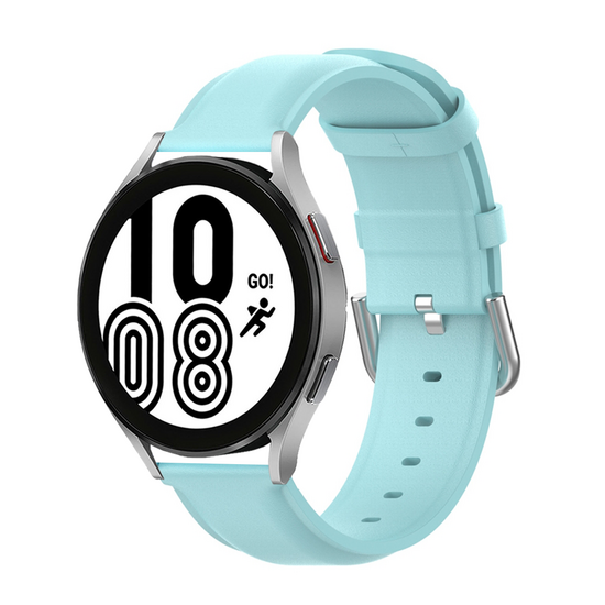 Classic leren bandje - Blauw - Samsung Galaxy watch 7 / Galaxy Watch FE - 40mm &amp; 44mm