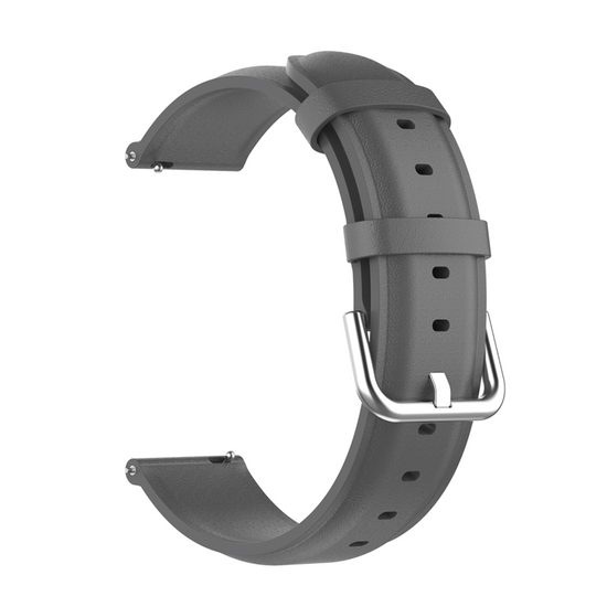 Classic leren bandje - Grijs - Samsung Galaxy watch 7 / Galaxy Watch FE - 40mm &amp; 44mm