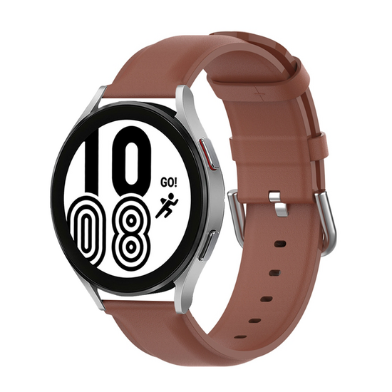 Classic leren bandje - Bruin - Samsung Galaxy watch 7 / Galaxy Watch FE - 40mm &amp; 44mm