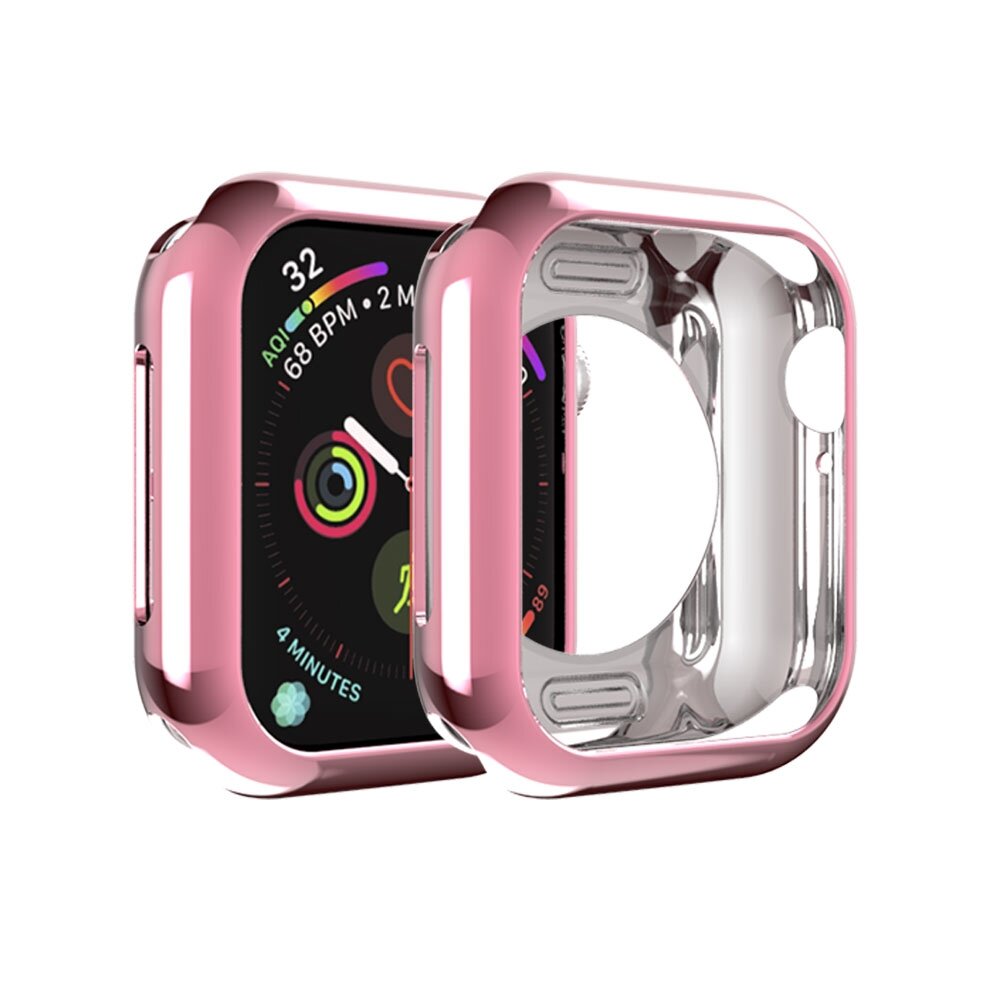Siliconen case 42mm - Roze - Geschikt voor Apple Watch 42mm (series 1 t/m 3)