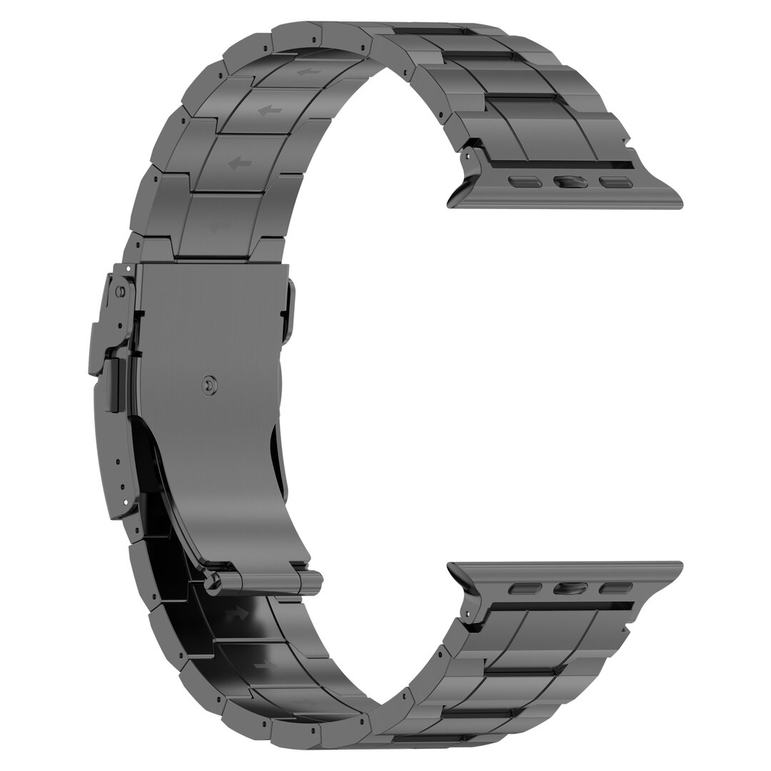 Titanium Premium Link bandje  - Space Grey - Geschikt voor Apple Watch 38mm / 40mm / 41mm / 42mm