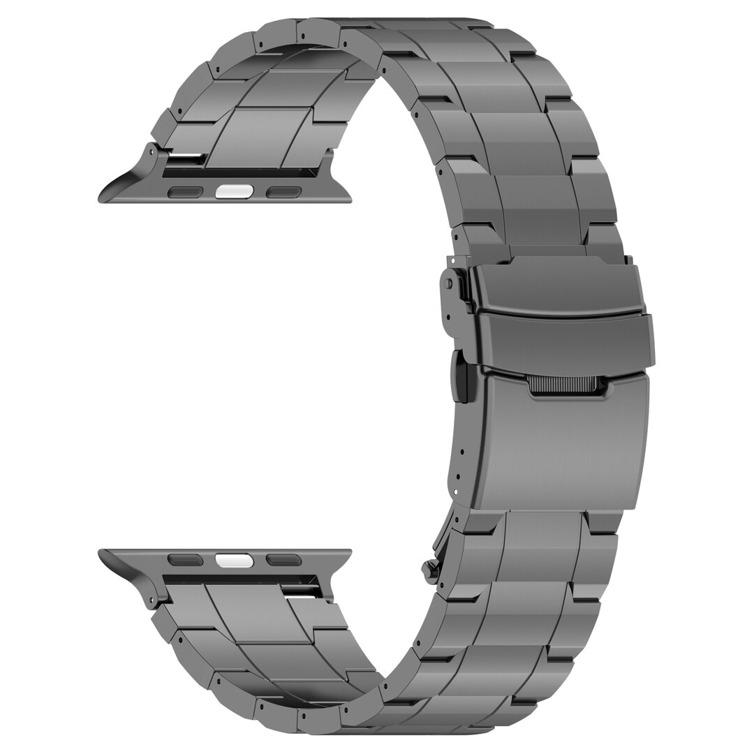 Titanium Premium Link bandje  - Space Grey - Geschikt voor Apple Watch 44mm / 45mm&nbsp;/ 46mm / 49mm