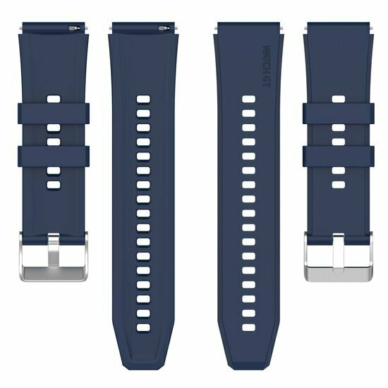 Siliconen sportband - Donkerblauw - Huawei Watch GT 5 (Pro) / GT 4 / GT 3 / GT 2 - 46mm