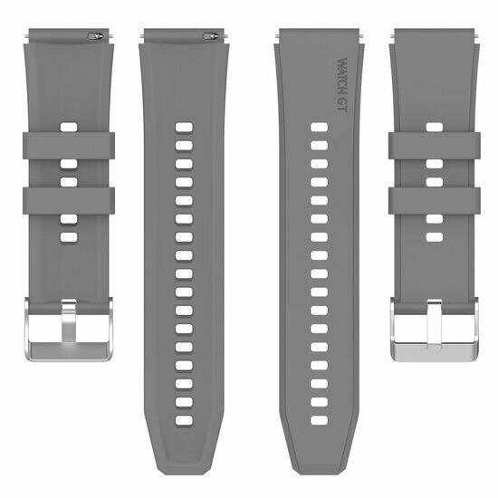 Siliconen sportband - Grijs - Huawei Watch GT 5 (Pro) / GT 4 / GT 3 / GT 2 - 46mm