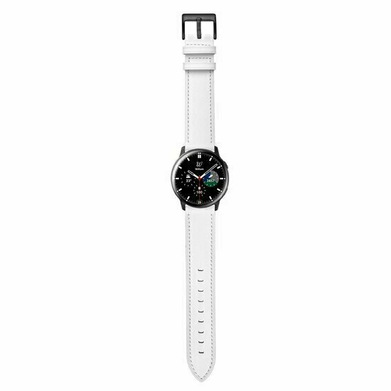 lederen bandje - Wit - Huawei Watch GT 5 (Pro) / GT 4 / GT 3 / GT 2 - 46mm