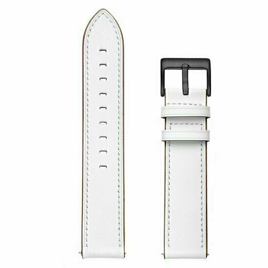 lederen bandje - Wit - Huawei Watch GT 5 (Pro) / GT 4 / GT 3 / GT 2 - 46mm
