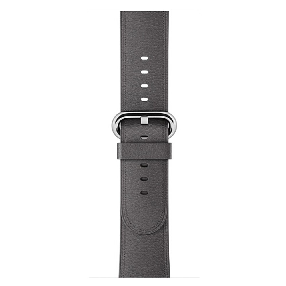 Classic lederen bandje - Grijs - Geschikt voor Apple Watch 38mm / 40mm / 41mm / 42mm