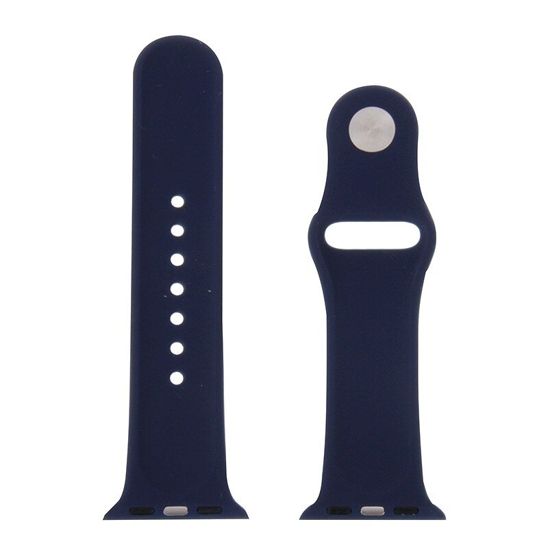 Rubberen sportbandje - Donkerblauw - Geschikt voor Apple Watch 44mm / 45mm&nbsp;/ 46mm / 49mm