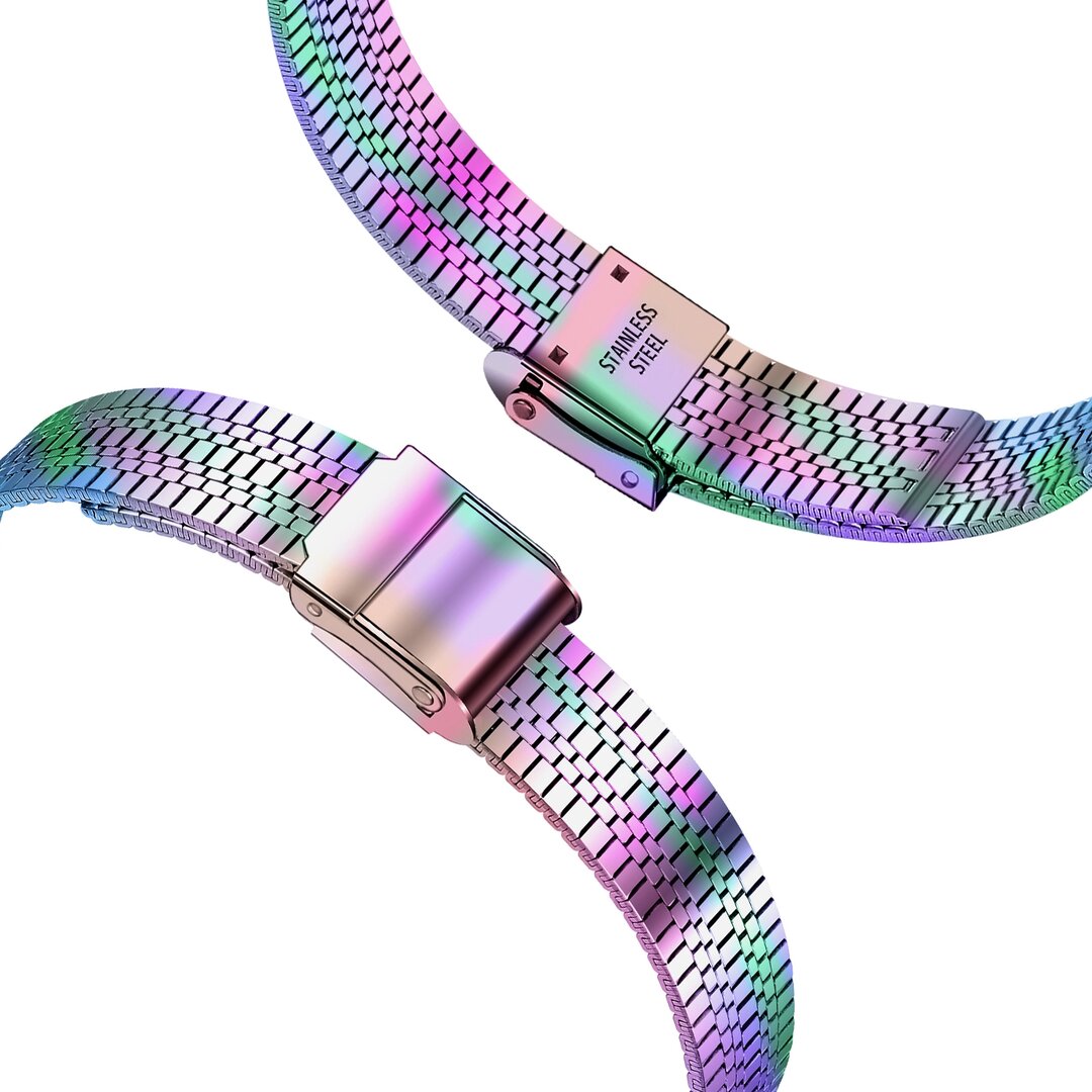 Stainless steel slim fit bandje - Multicolor - Geschikt voor Apple Watch 38mm / 40mm / 41mm / 42mm